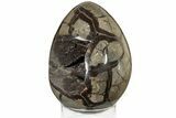 Septarian Dragon Egg Geode - Black Crystals #185613-2